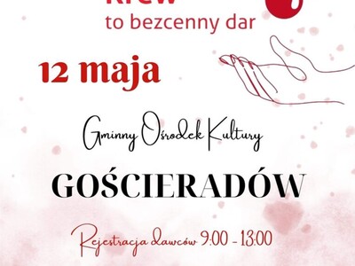 Zdjęcie plakatu akcji krwiodawstwa