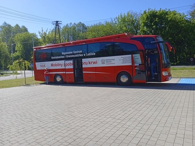 Zdjęcie z akcji krwiodawstwa w gminie Gościeradów