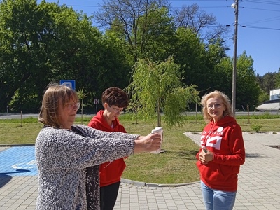 Zdjęcie z akcji krwiodawstwa w gminie Gościeradów
