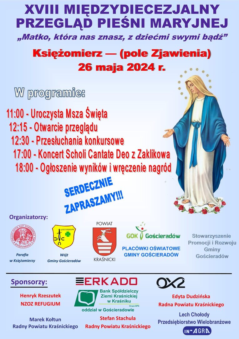 Zdjęcie plakatu z Maryją