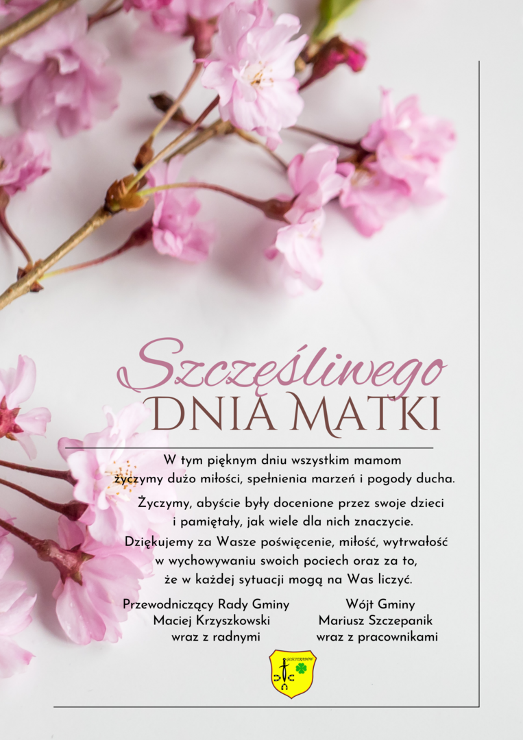 Zdjęcie życzeń z kwiatami