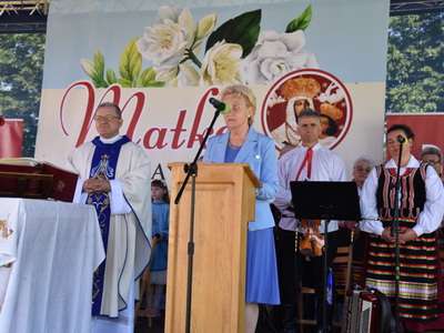 Zdjęcie z Przeglądu Pieśni Maryjnej w Księżomierzy