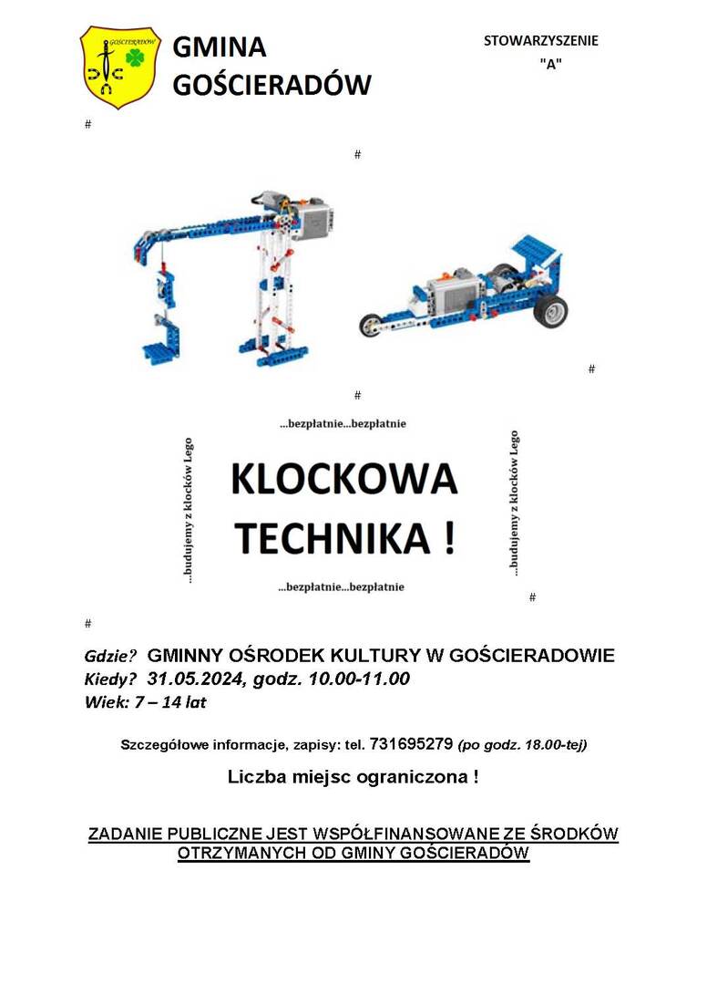 Zdjęcie plakatu z klockami