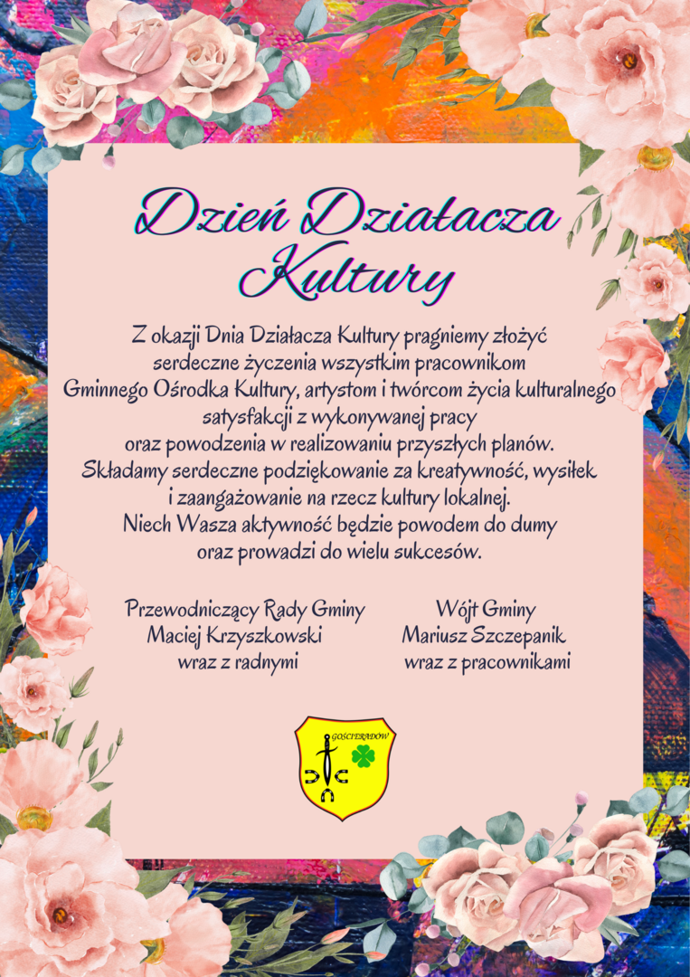 Zdjęcie kwiatów z życzeniami