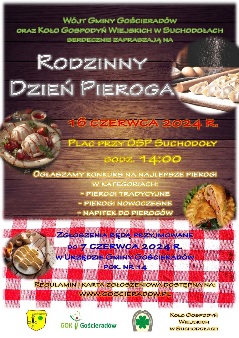 Zdjęcie plakatu z pierogami