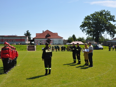 Zdjęcie z gminnych zawodów sportowo - pożarniczych