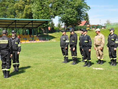 Zdjęcie z gminnych zawodów sportowo - pożarniczych