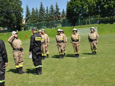 Zdjęcie z gminnych zawodów sportowo - pożarniczych