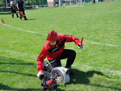 Zdjęcie z gminnych zawodów sportowo - pożarniczych