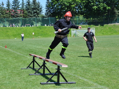 Zdjęcie z gminnych zawodów sportowo - pożarniczych
