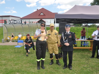 Zdjęcie z gminnych zawodów sportowo - pożarniczych