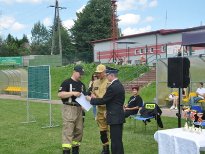 Zdjęcie z gminnych zawodów sportowo - pożarniczych