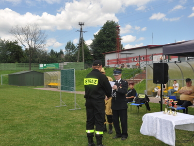 Zdjęcie z gminnych zawodów sportowo - pożarniczych