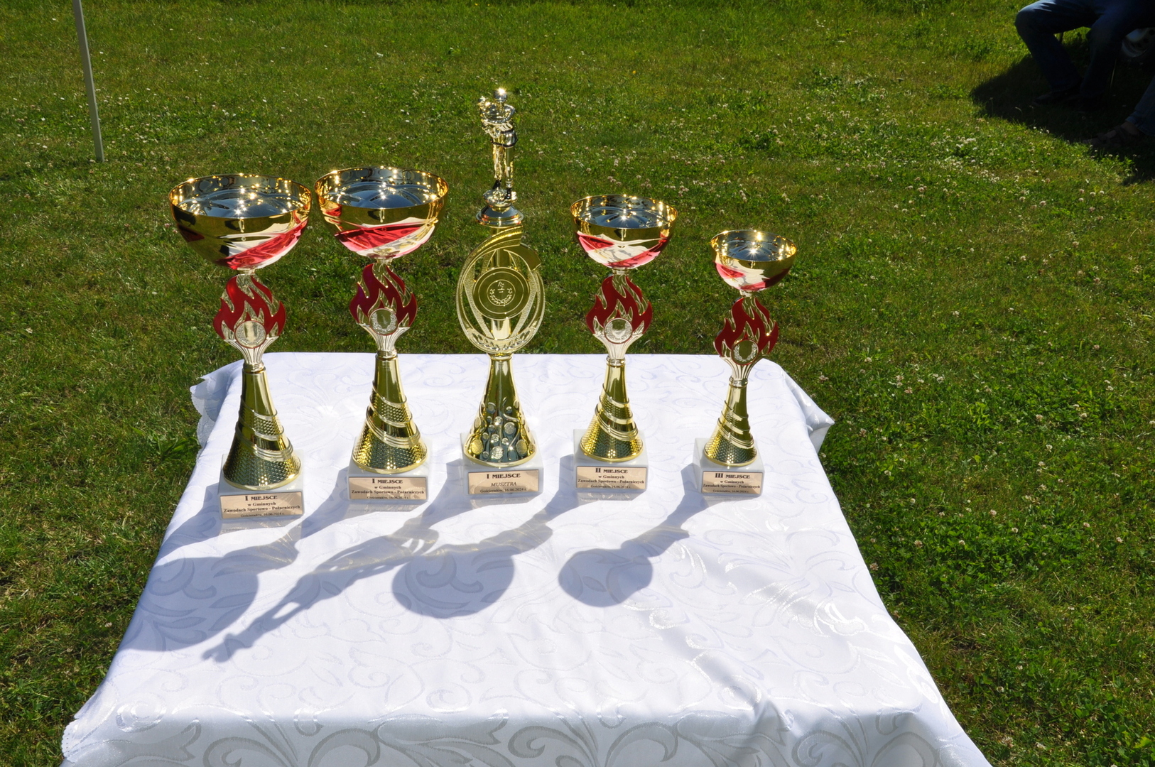 Zdjęcie z gminnych zawodów sportowo - pożarniczych