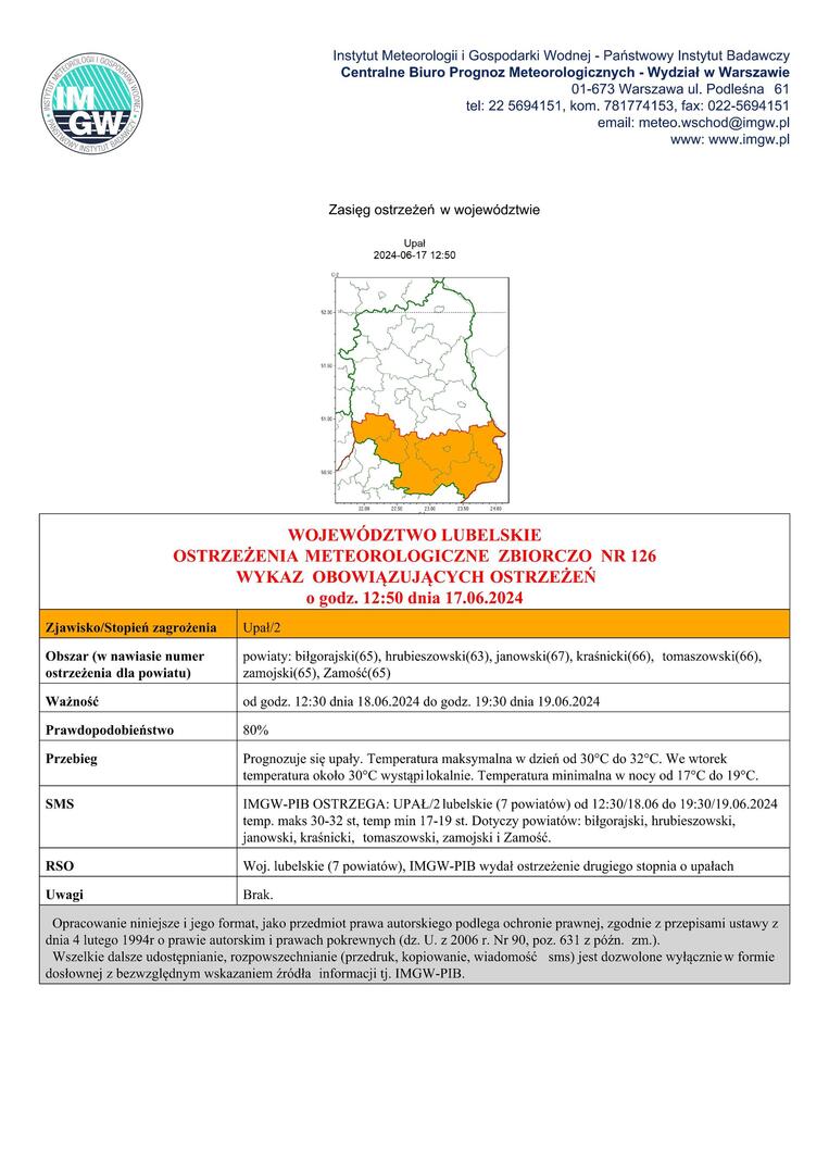 Grafika przedstawiajaca treść ogłoszenia