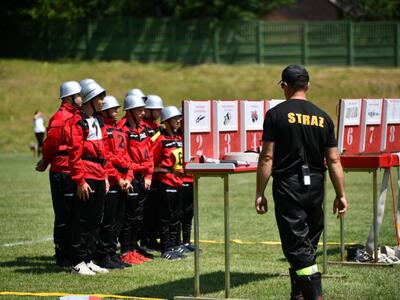 Zdjęcie z Powiatowych Zawodów Sportowo-Pożarniczych MDP