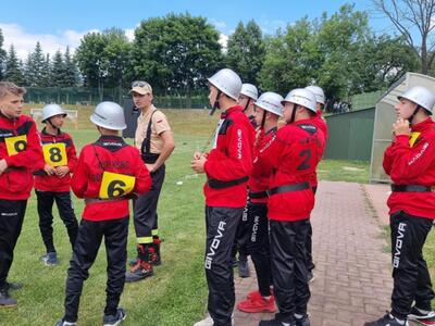 Zdjęcie z Powiatowych Zawodów Sportowo-Pożarniczych MDP