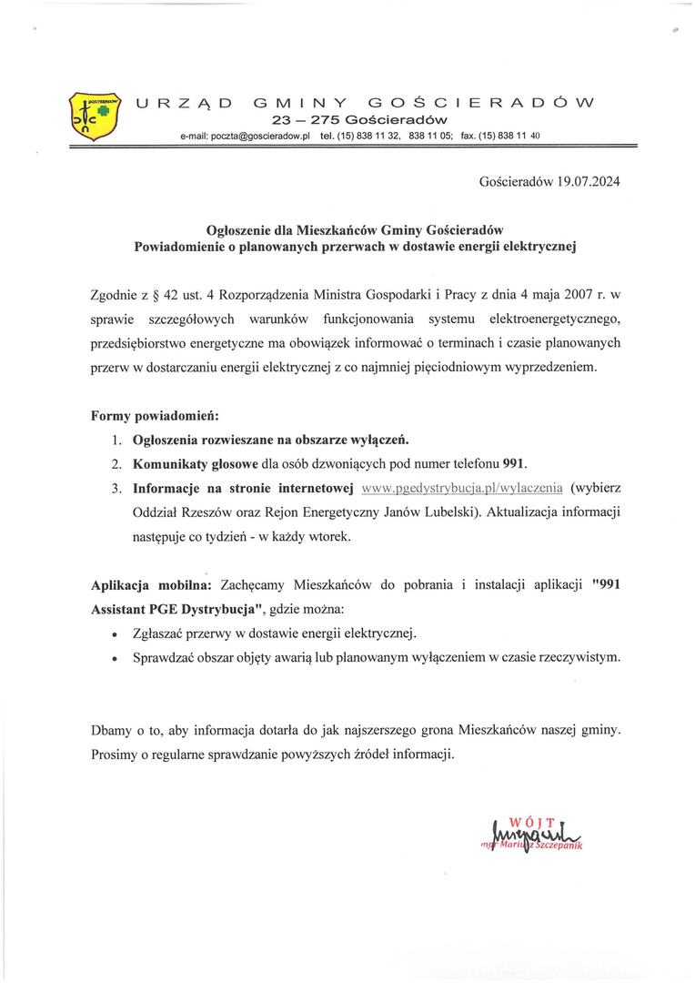 Skan treści informacji