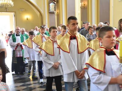 Zdjęcie z 20 – lecia posługi ks. proboszcza Andrzeja Kontka