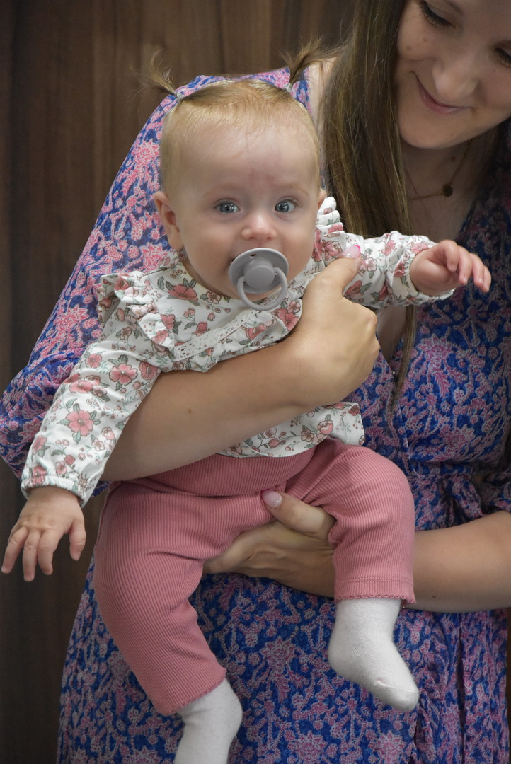 Zdjęcie z powitania nowej mieszkanki Gminy Gościeradów