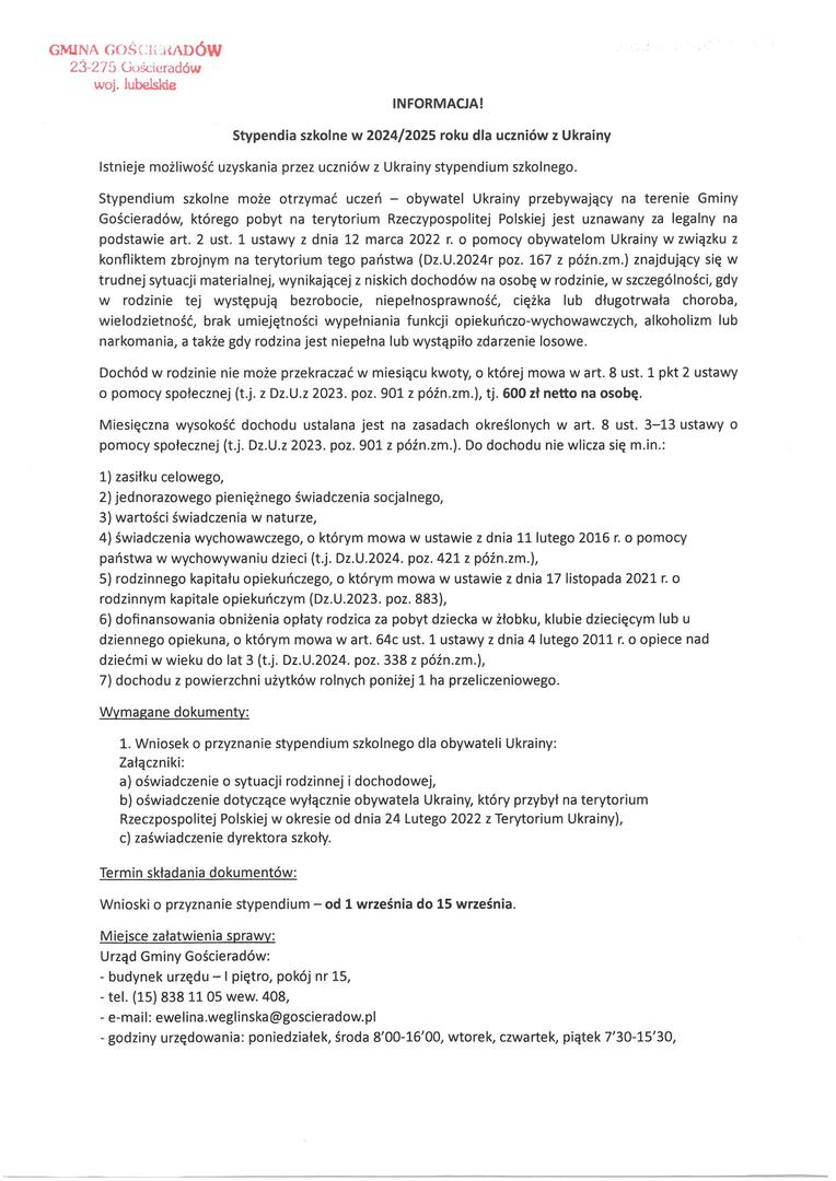 Zdjęcie informacji