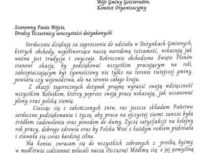 Zdjęcie z Dożynek Gminnych 2024 w Gościeradowie