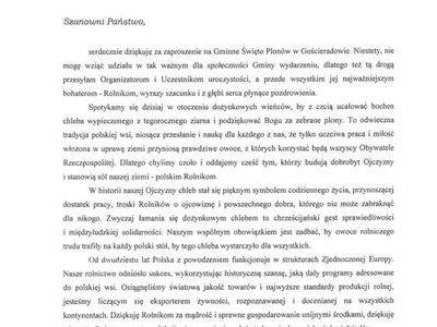 Zdjęcie z Dożynek Gminnych 2024 w Gościeradowie