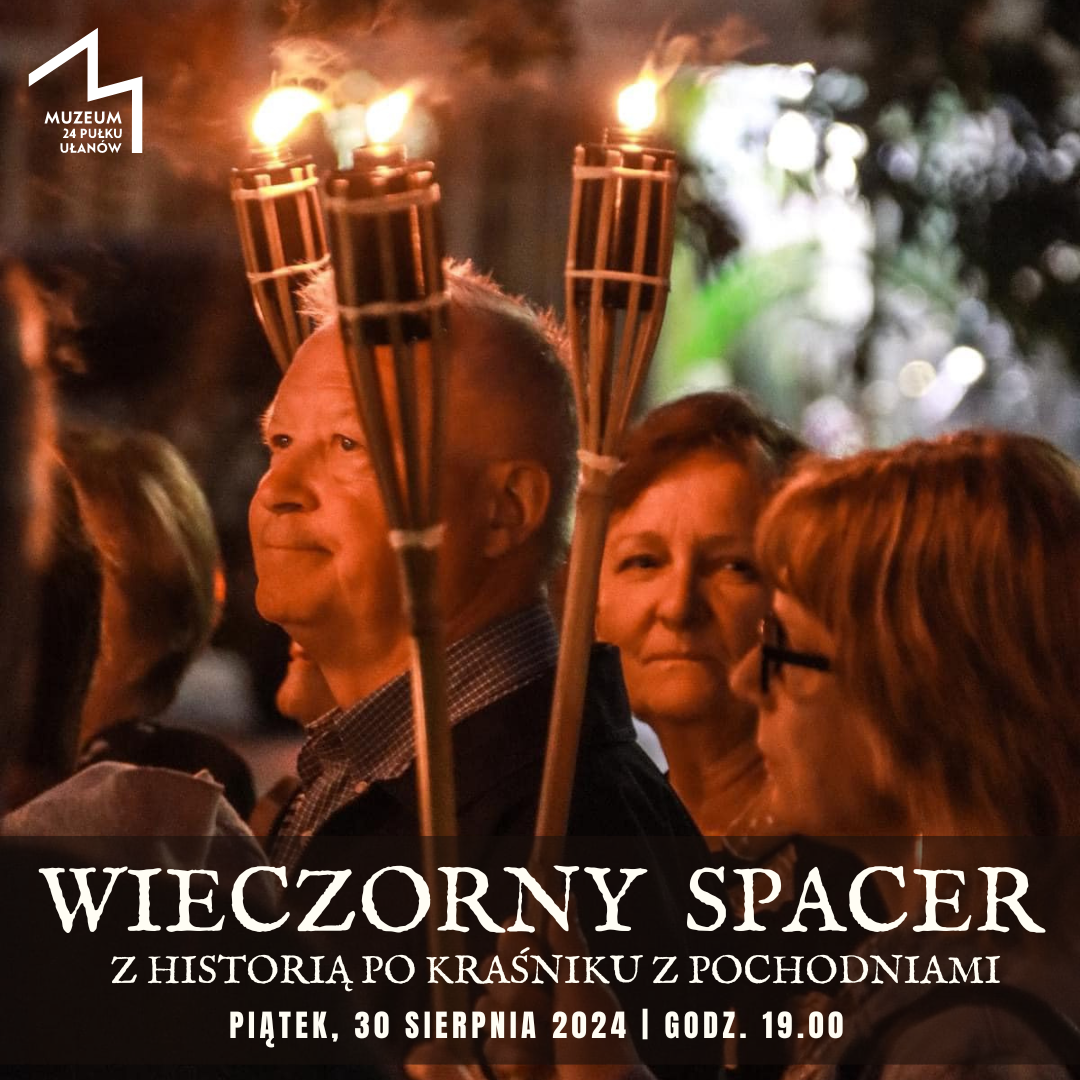 Zdjęcie plakatu ludzi z pochodniami