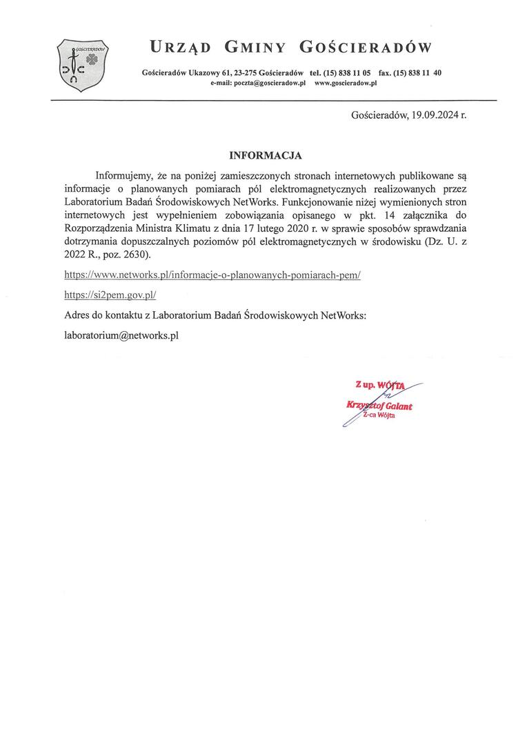 Obraz/skan dokumentu przedstawiajacego informację