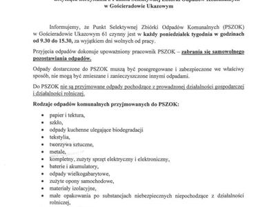 Obraz/skan dokumentu zawierającego treść informacji - str 1