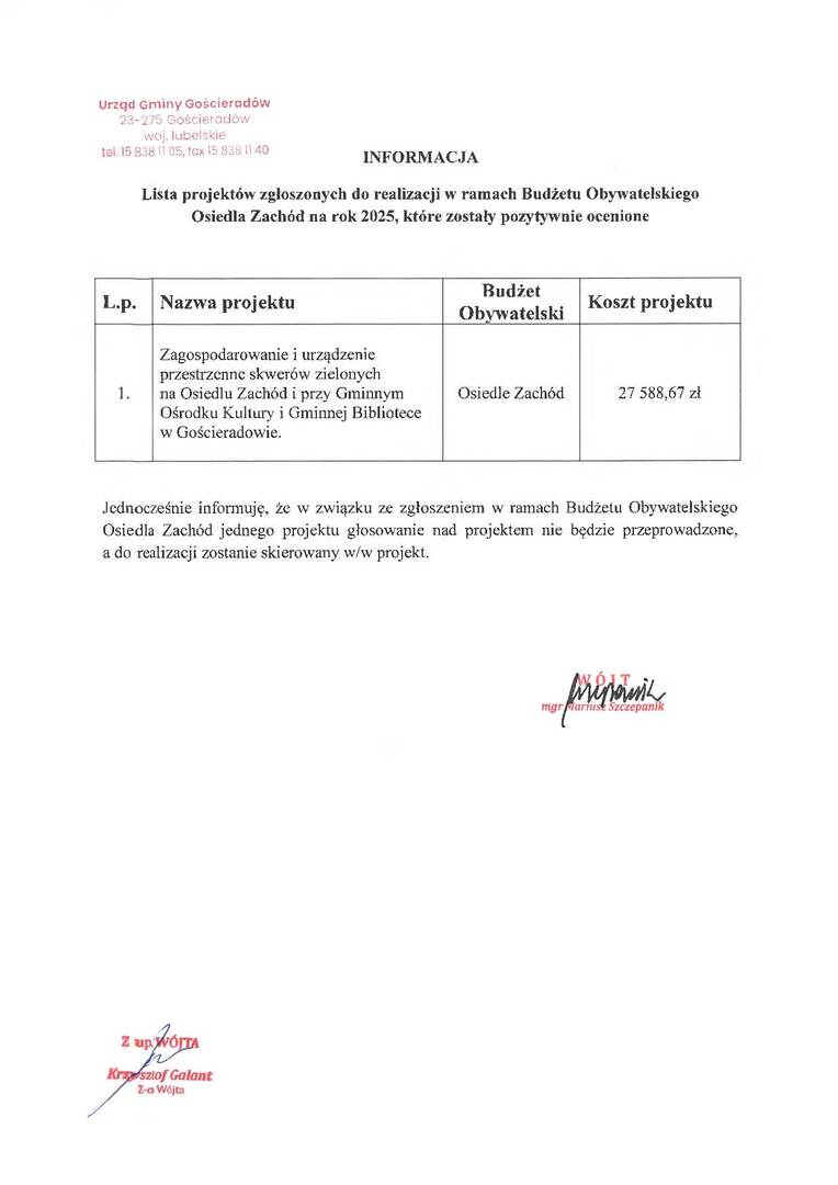 Zdjęcie informacji