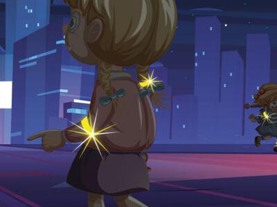 Zdjęcie grafiki z odblaskami