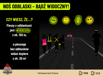 Zdjęcie grafiki z odblaskami