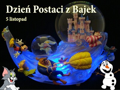 Zdjęcie z postaciami z bajek
