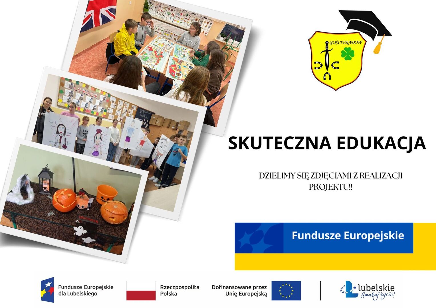 Zdjęcie dzieci z projektu ,,Skuteczna edukacja"