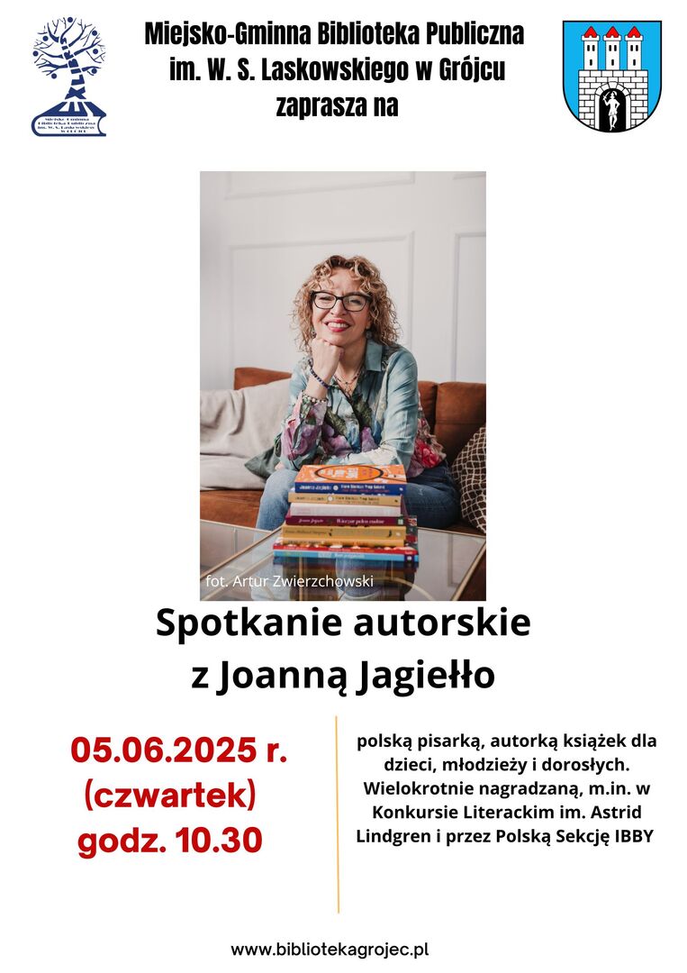 Spotkanie autorskie z Joanną Jagiełło