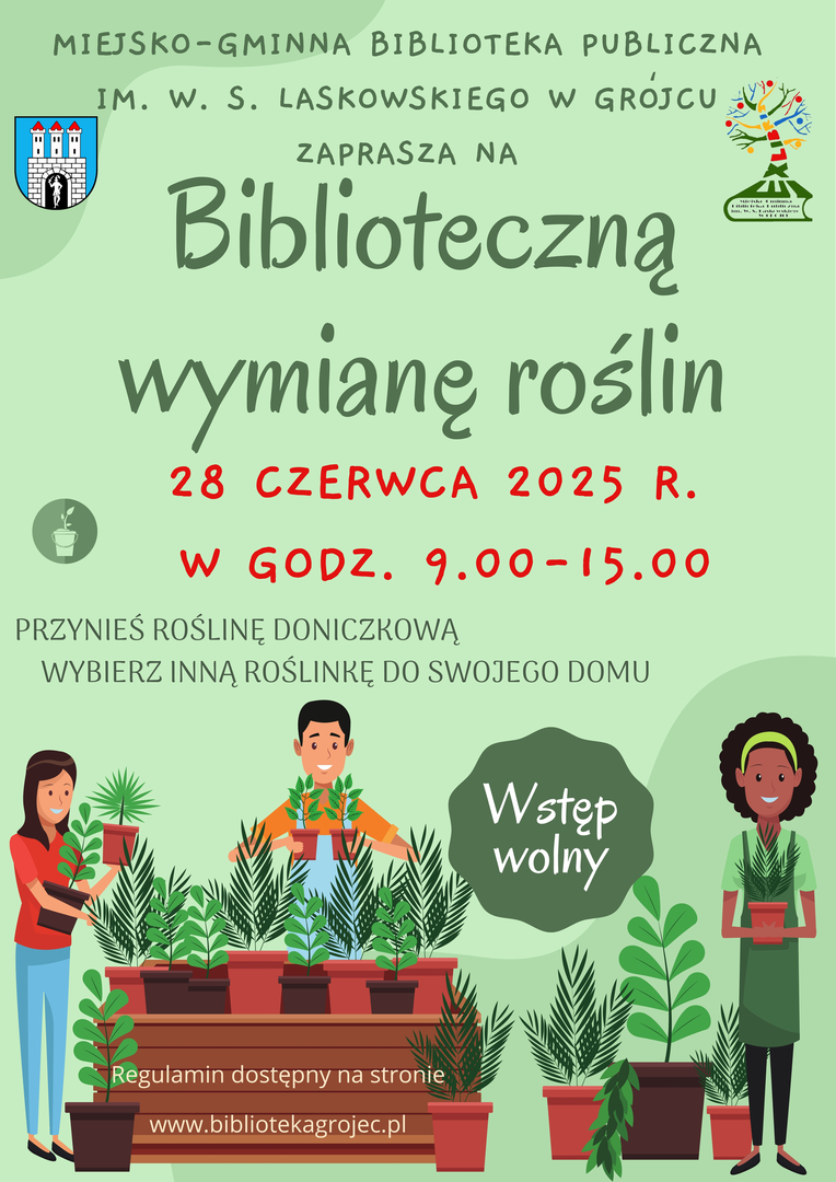 Biblioteczna wymiana roślin