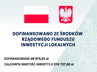 Rządowy Fundusz Inwestycji Lokalnych. Zakup traktora z przyczepą