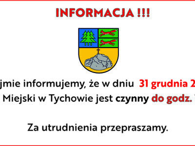 Informacja - tekst w informacji na stronie