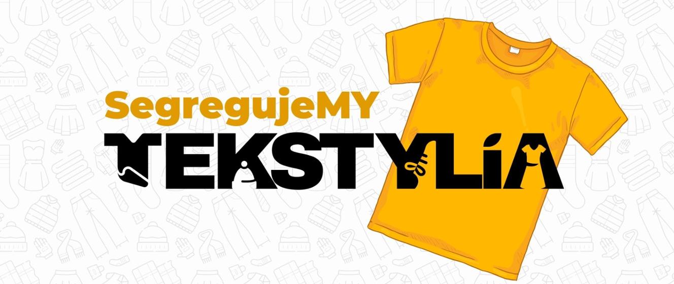 Logo segregujemy tekstylia.
