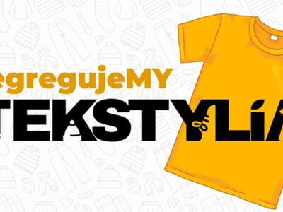 Logo segregujemy tekstylia.