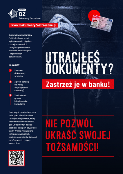 Plakat zastrzeżenie dokumentów - szczegółówe dane z plakatu znajdują się w artykule