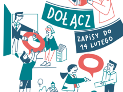 Plakat informującą o akcji Masz Głos