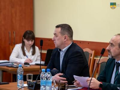 Zdjęcie wykonano podczas XII Sesji Rady Miejskiej w Tychowie 
