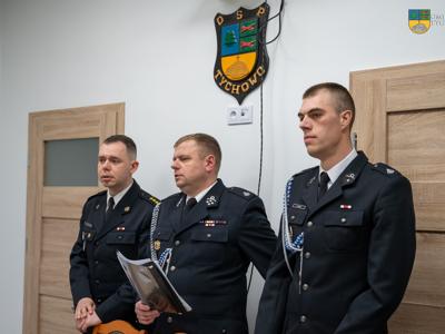 Na zdjęciu Prezes Kucharski Marek,  Naczelnik Michał Doroń oraz Skrabnik Michał Biskot 
