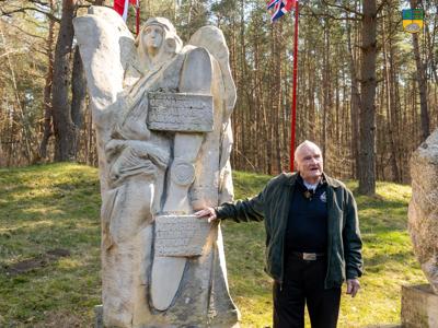 Na zdjęciu Lester Schrenk Weteran - Jeniec Obozu Stalag Luft IV.