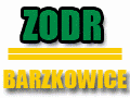 Logo - ZORD Barzkowice z mapą oraz danymi ZORD.  Zielony napis ZORD podkreślony 2 żółtymi liniami, niżej żółty napis BARZKOWICE 