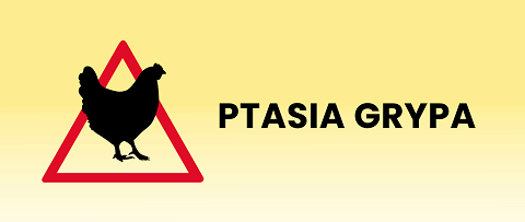 na zdjęciu ostrzeżenie przed ptasią grypą
