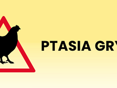 na zdjęciu ostrzeżenie przed ptasią grypą