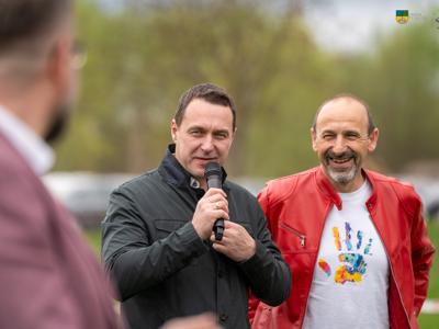 Na zdjęciu Burmistrz Tychowa wraz Zastępcą.